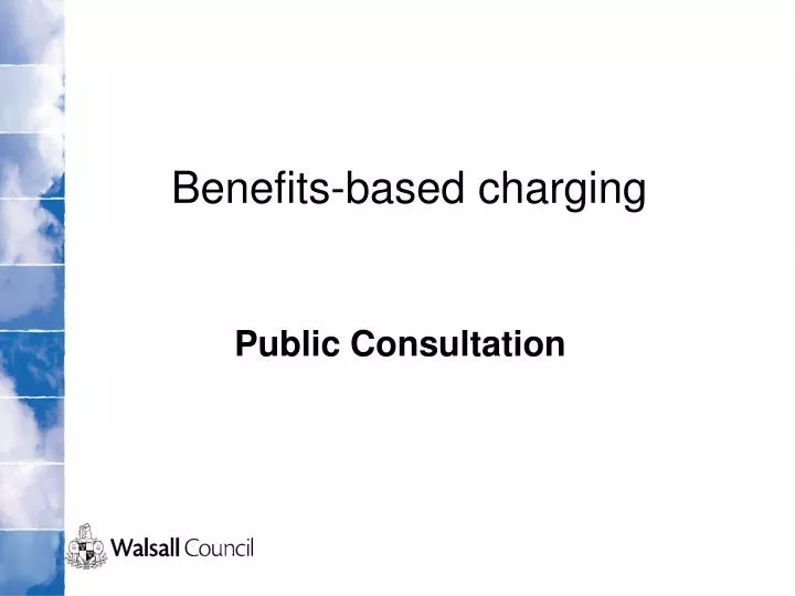 benefits based charging