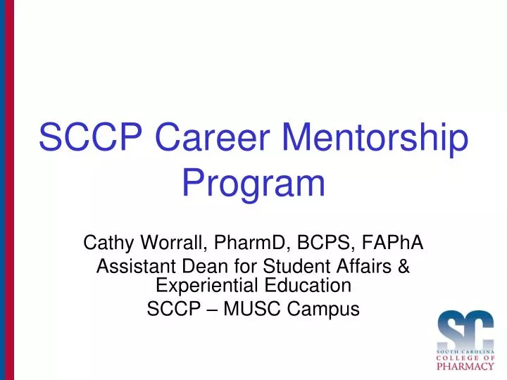 sccp career mentorship program