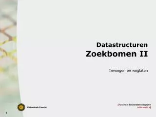 datastructuren zoekbomen ii