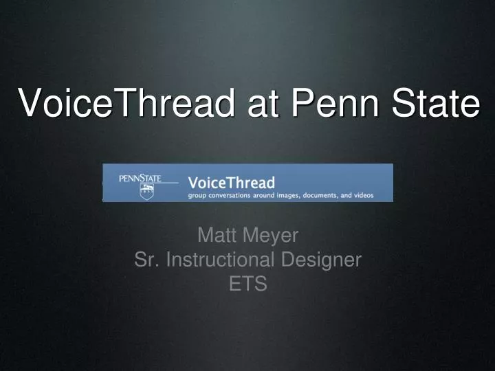 voicethread at penn state