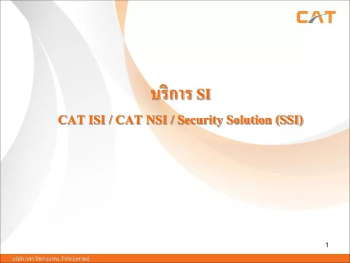 si cat isi cat nsi security solution ssi