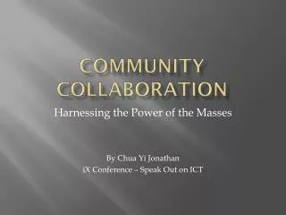 COMMUNITY Collaboration