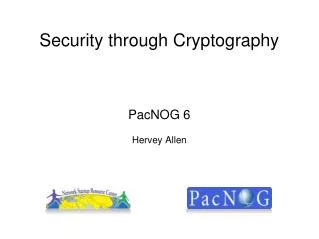 Security through Cryptography