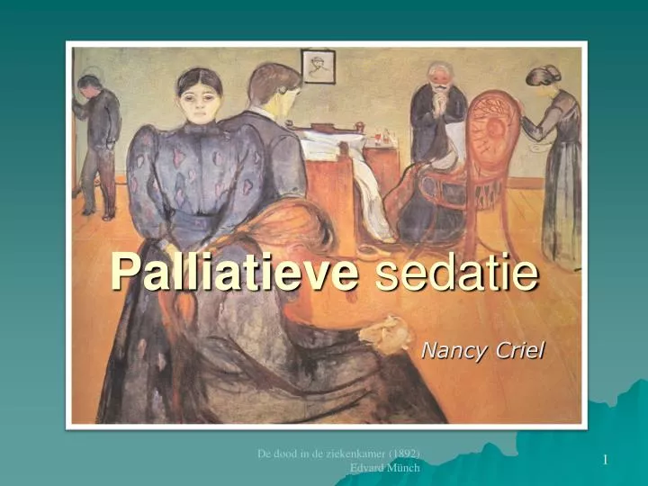 palliatieve sedatie