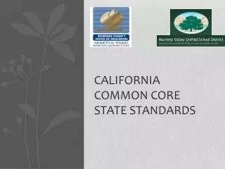 CAlifornia Common CORE state standards