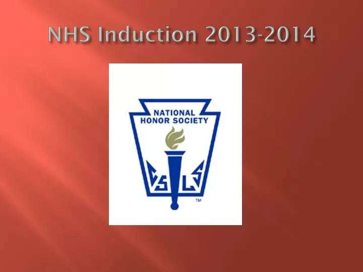 nhs induction 2013 2014
