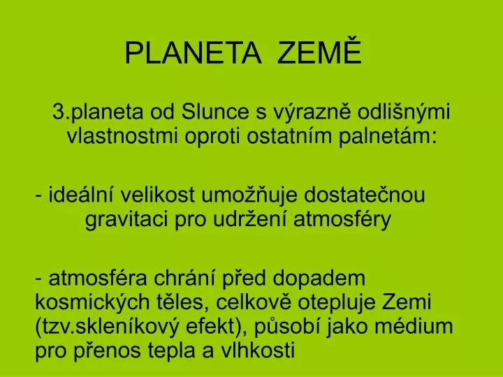 planeta zem