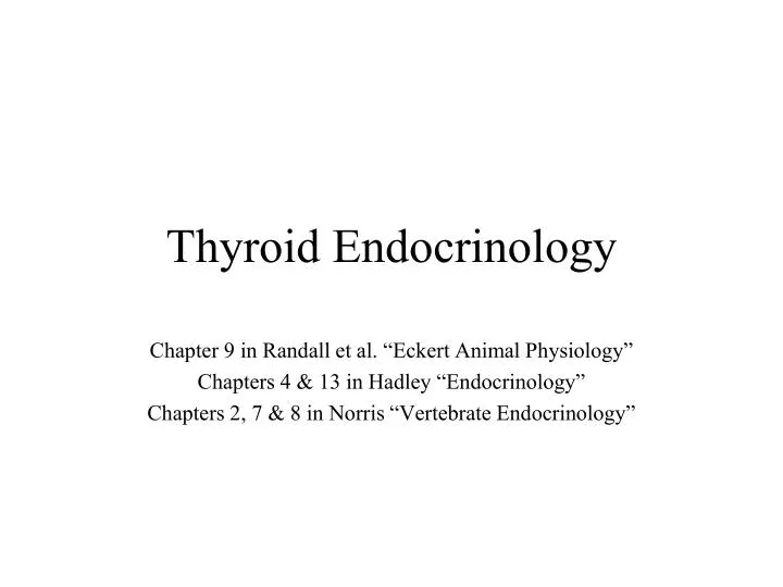thyroid endocrinology