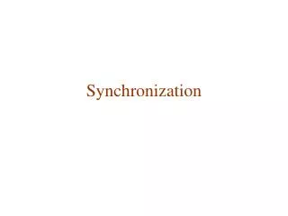 Synchronization