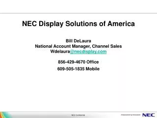 NEC Display Solutions is Your Digital Signage Partner
