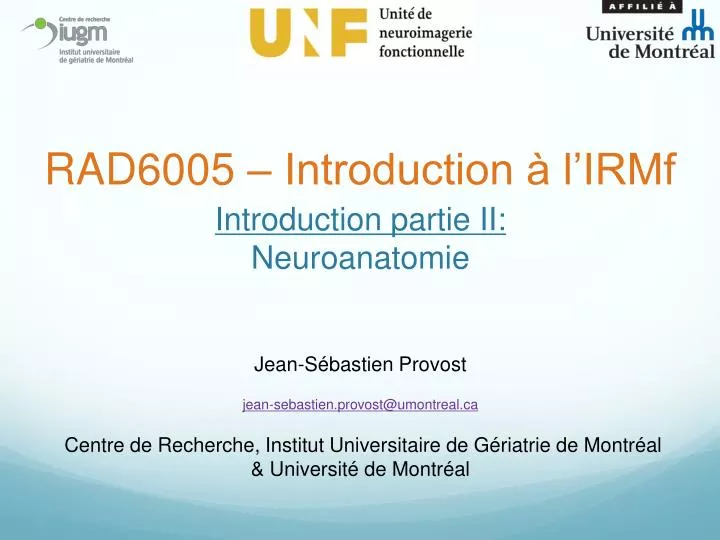introduction partie ii neuroanatomie