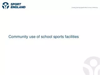 Community use of school sports facilities