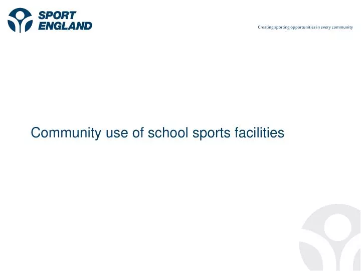 community use of school sports facilities
