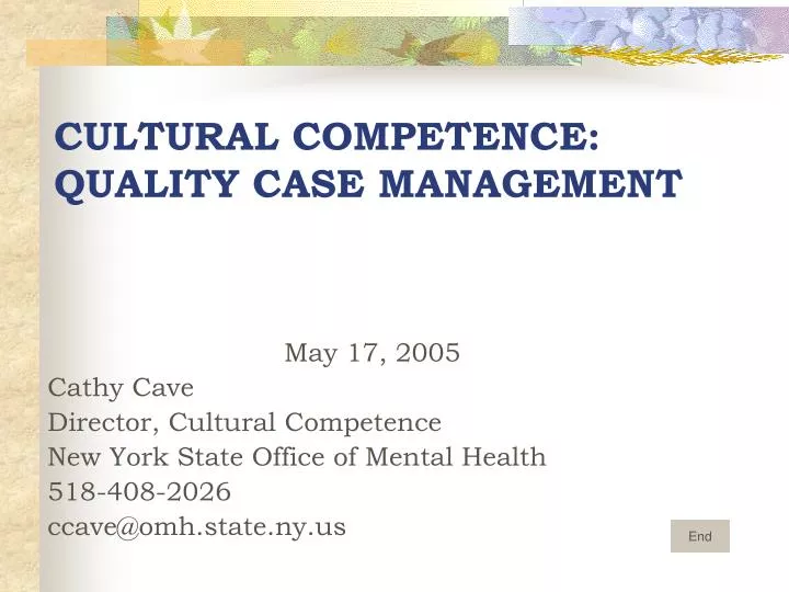 cultural competence quality case management