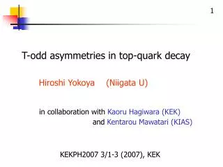 T-odd asymmetries in top-quark decay