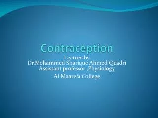 Contraception