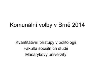 komun ln volby v brn 2014