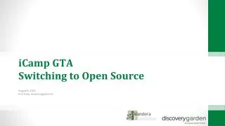 iCamp GTA Switching to Open Source