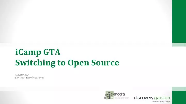 icamp gta switching to open source