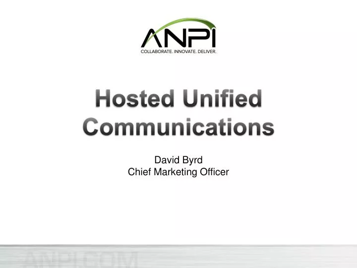 hosted unified communications