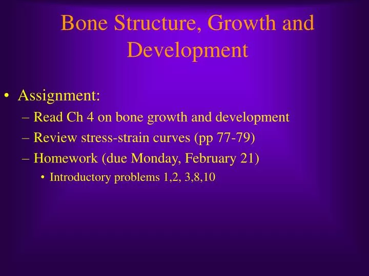 bone structure growth and development