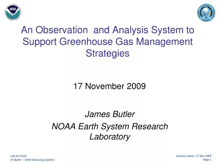 an observation and analysis system to support greenhouse gas management strategies