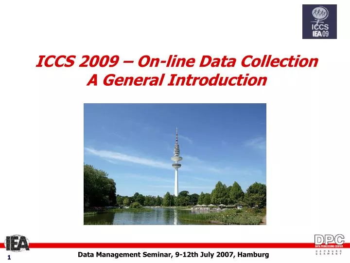 iccs 2009 on line data collection a general introduction