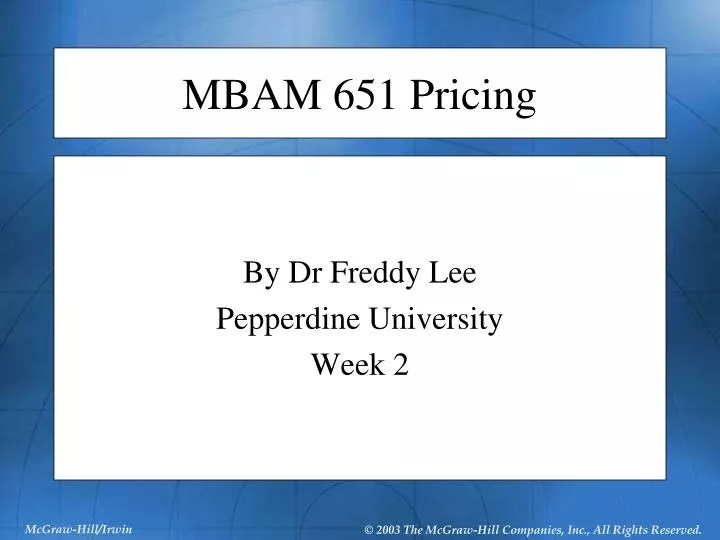 mbam 651 pricing