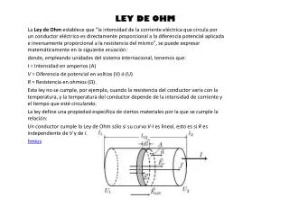 ley de ohm