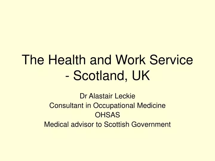 the health and work service scotland uk