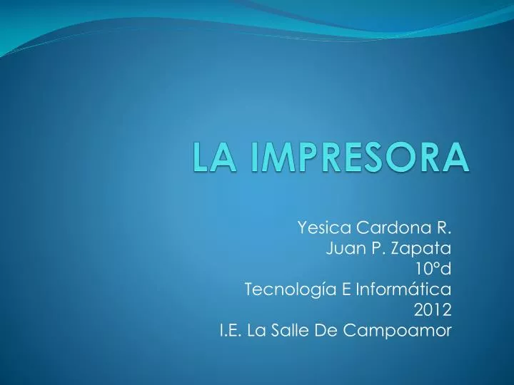 la impresora