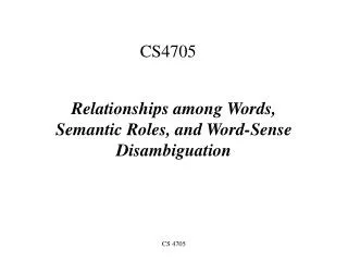 CS4705