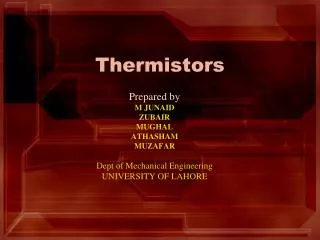 Thermistors