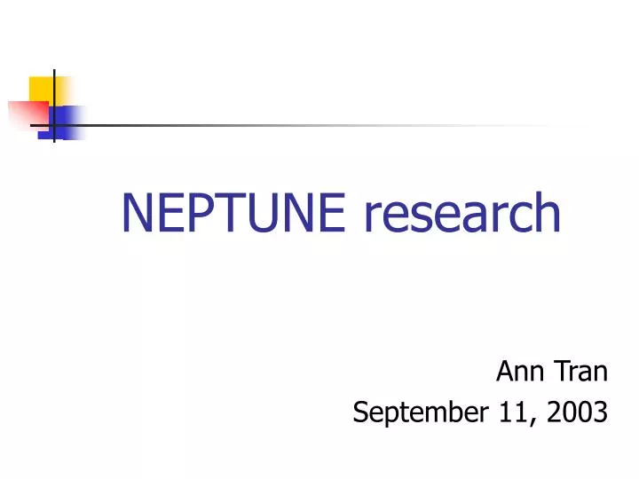 neptune research