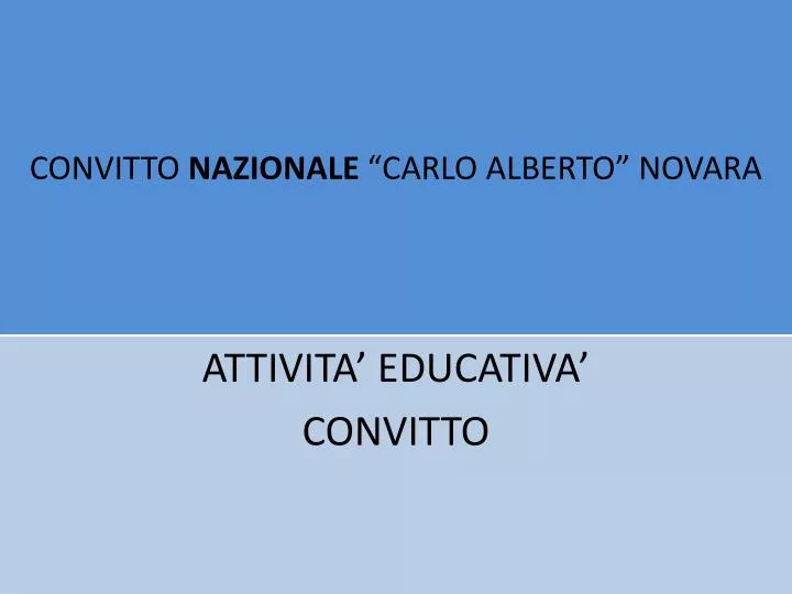 convitto nazionale carlo alberto novara