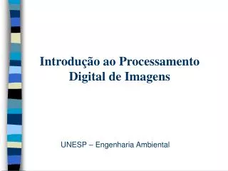 introdu o ao processamento digital de imagens