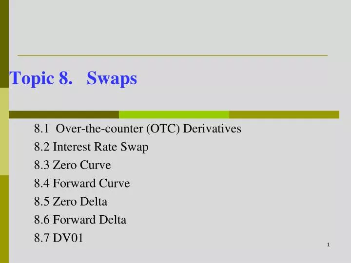 topic 8 swaps