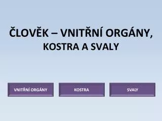 lov k vnit n org ny kostra a svaly
