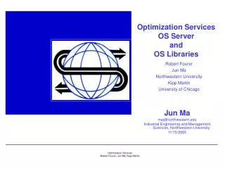 Optimization Services OS Server and OS Libraries