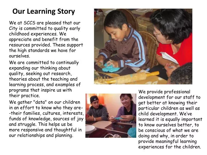 our learning story