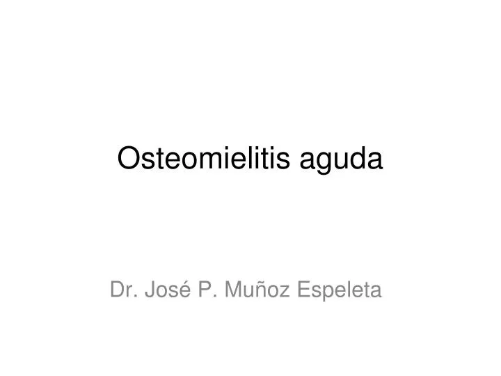 osteomielitis aguda