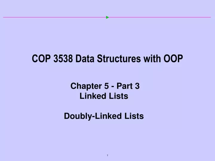 cop 3538 data structures with oop