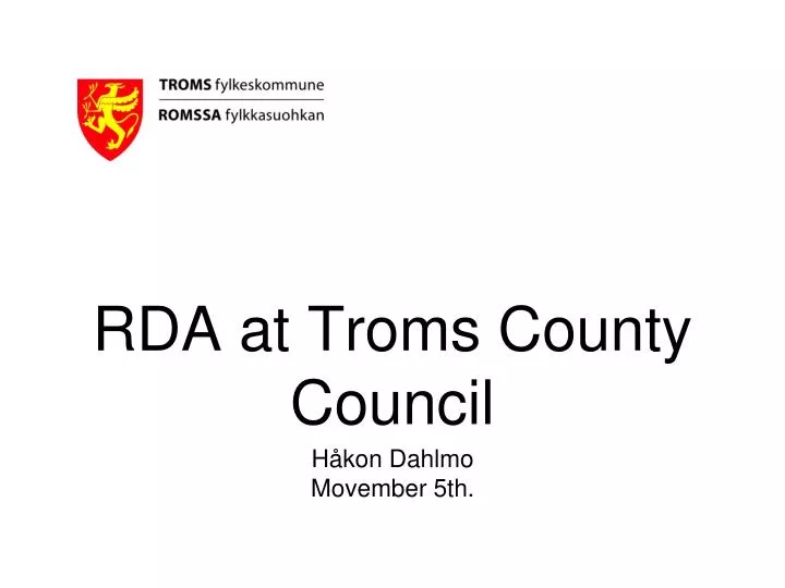 rda at troms county council