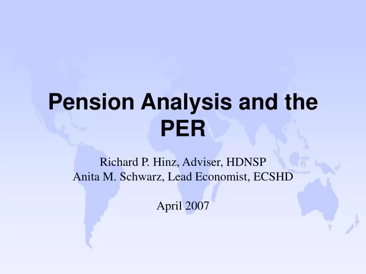 pension analysis and the per