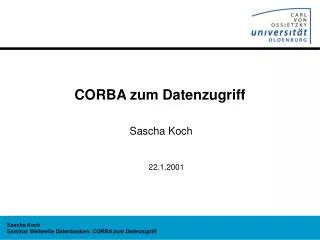 corba zum datenzugriff