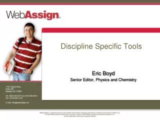 Discipline Specific Tools