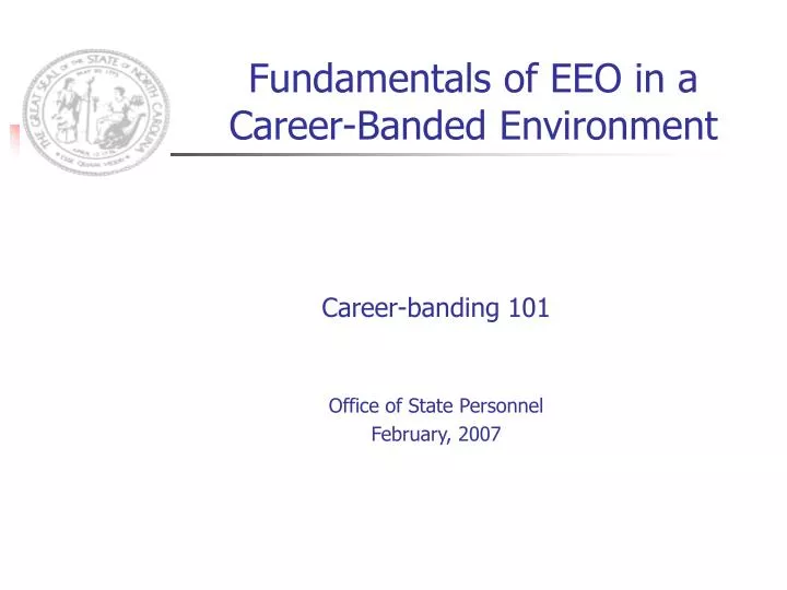 fundamentals of eeo in a career banded environment