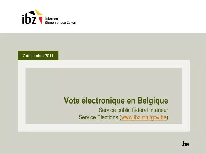 vote lectronique en belgique