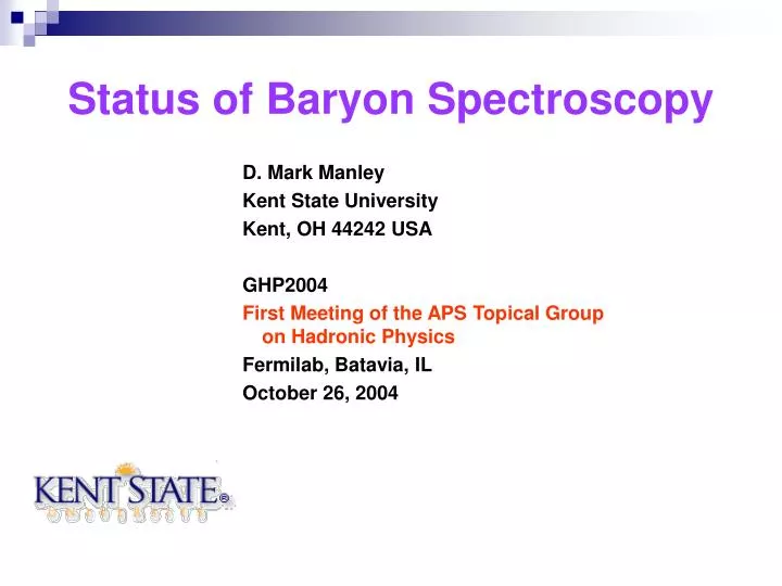 status of baryon spectroscopy