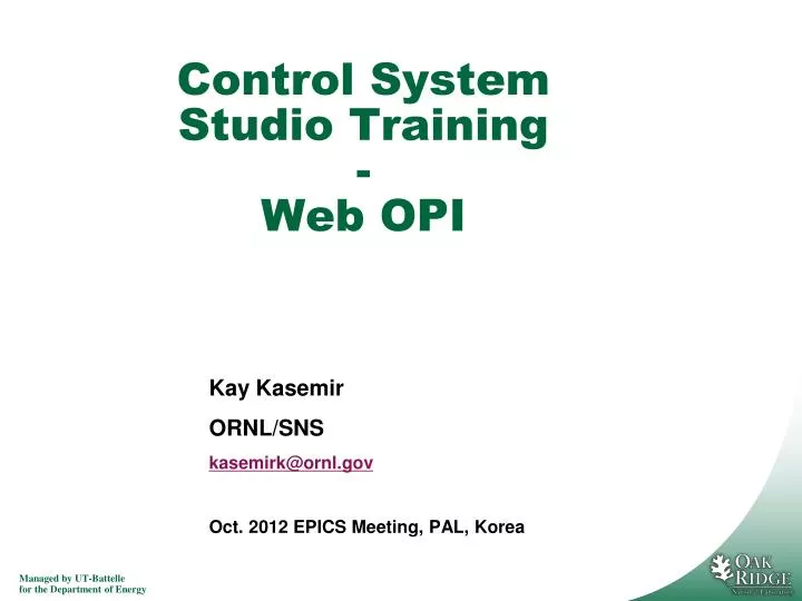 control system studio training web opi